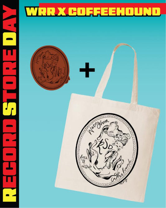 Waiting Room Records x Coffee Hound RSD '26 Tote Bag + Matching Sticker
