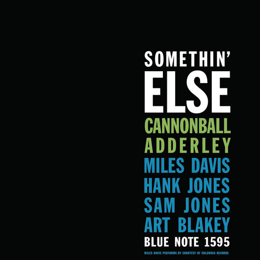 Cannonball Adderley- Somethin' Else (Blue Note Essential Vinyl Series)