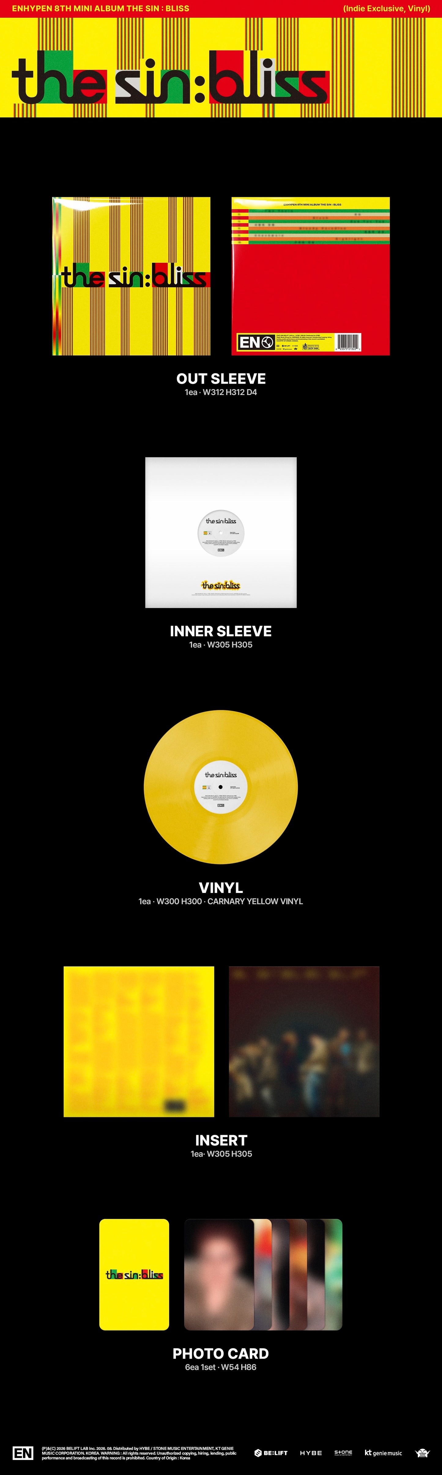 ENHYPEN- The Sin: Bliss PREORDER OUT 8/21