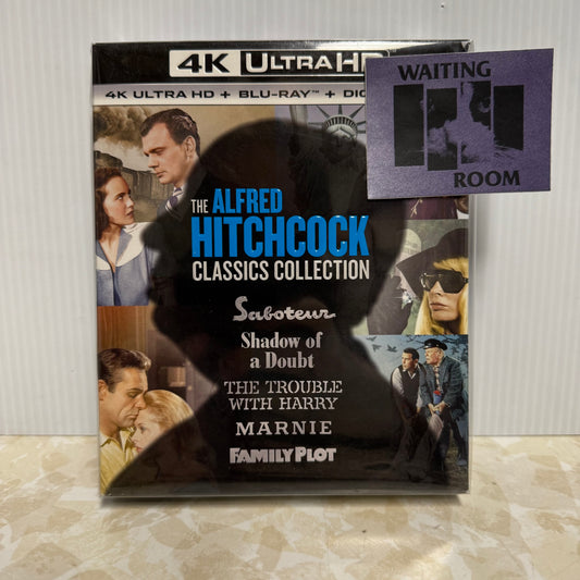 Motion Picture- The Alfred Hitchcock Classics Collection (4k UHD) (Saboteur / Shadow of a Doubt / The Trouble with Harry / Marnie / Family Plot) [USED Blu-ray]