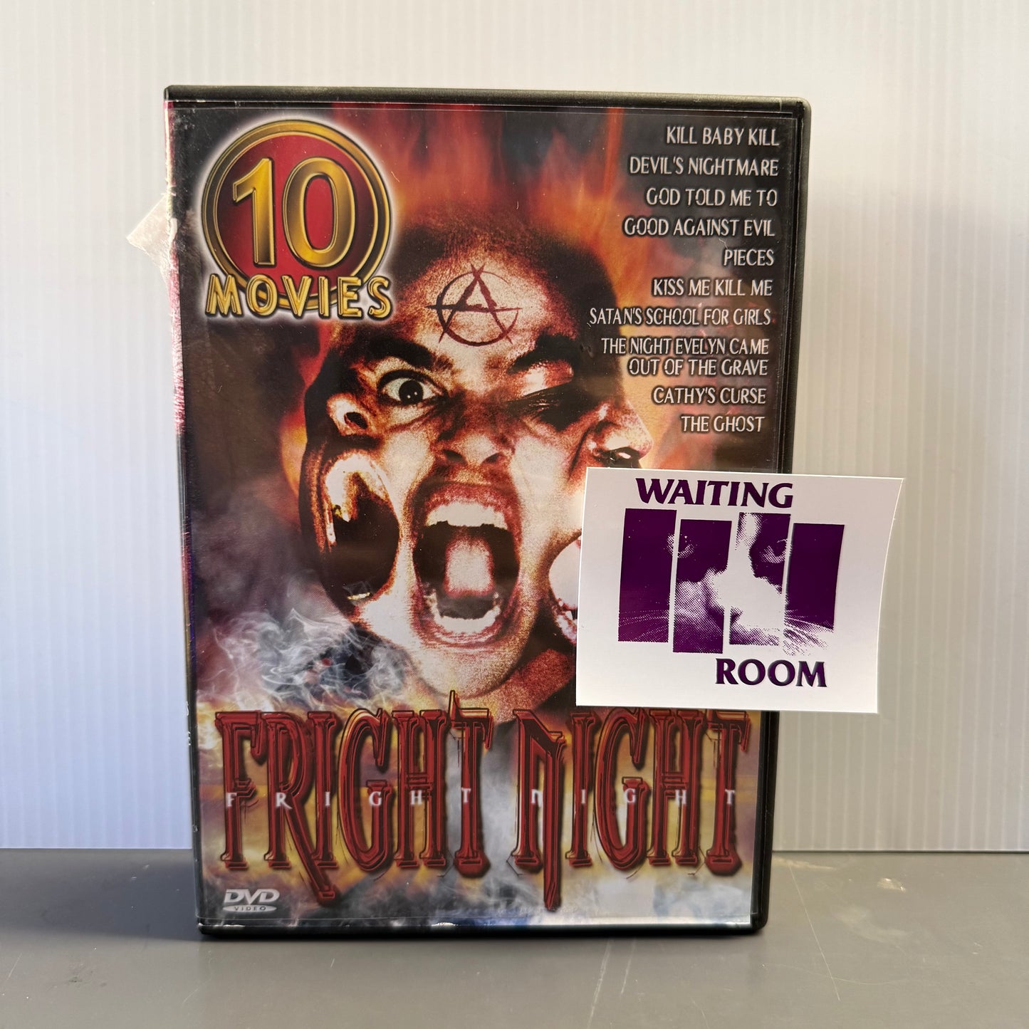 Motion Picture [v/a]- Fright Night: Kill Baby Kill / Devil's Night Mare/God Told Me To/Good Against Evil/Pieces/Kiss Me Kill Me/Satan's School For Girls/Night Evelyn Came Out of the Grave/Cathy's Curse/The Ghost [USED DVD]