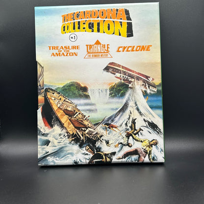 Motion PIcture [V/A]- The Cardona Collection: Volume One (Treasure of the Amazon / the Bermuda Triangle / Cyclone) [USED Blu-ray]