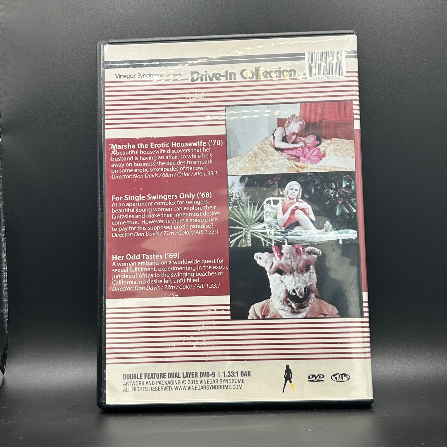 Motion Picture [V/A]- Marsha: The Erotic Housewife / For Single Swingers Only / Her Odd Tastes (the films of don davis) [USED DVD]