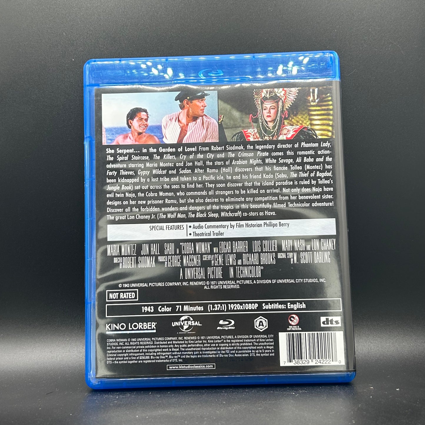 Motion Picture- Cobra Woman [USED Blu-ray]