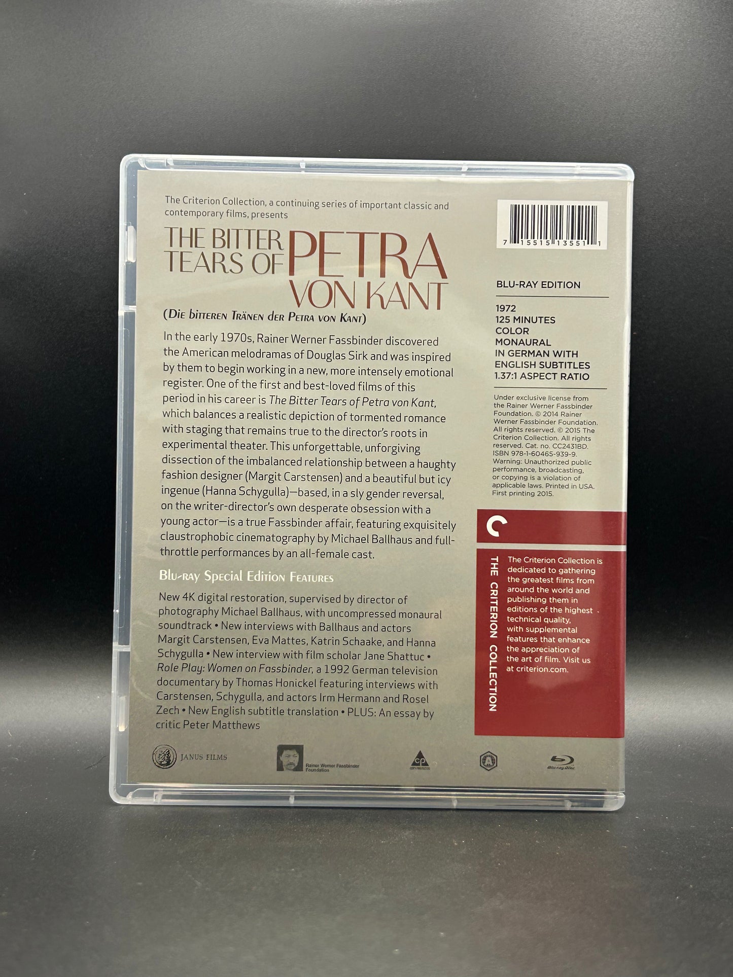 Motion Picture- The Bitter Tears of Petra von Kant (The Criterion Collection) [USED Blu-ray]