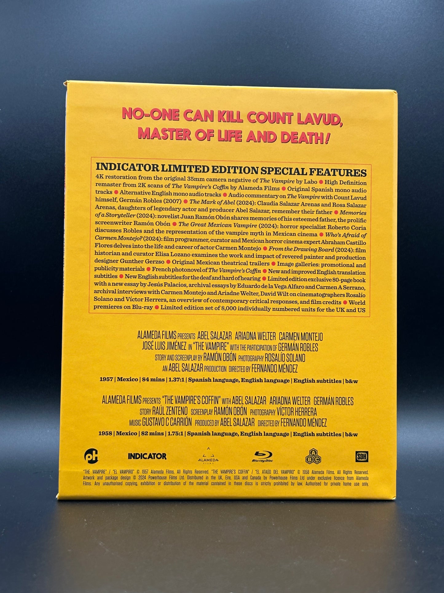 Motion Picture- El Vampiro: Two Bloodsucking Tales from Mexico (The Vampire / The Vampire's Coffin) (Indicator Series) [Used Blu-ray]