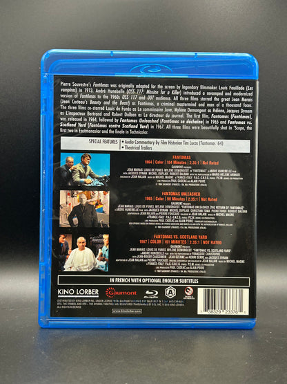 Motion Picture [V/A]- Fantomas 1960s Collection (Fantomas / Fantomas Unleashed / Fantomas vs. Scotland Yard) [USED Blu-ray]