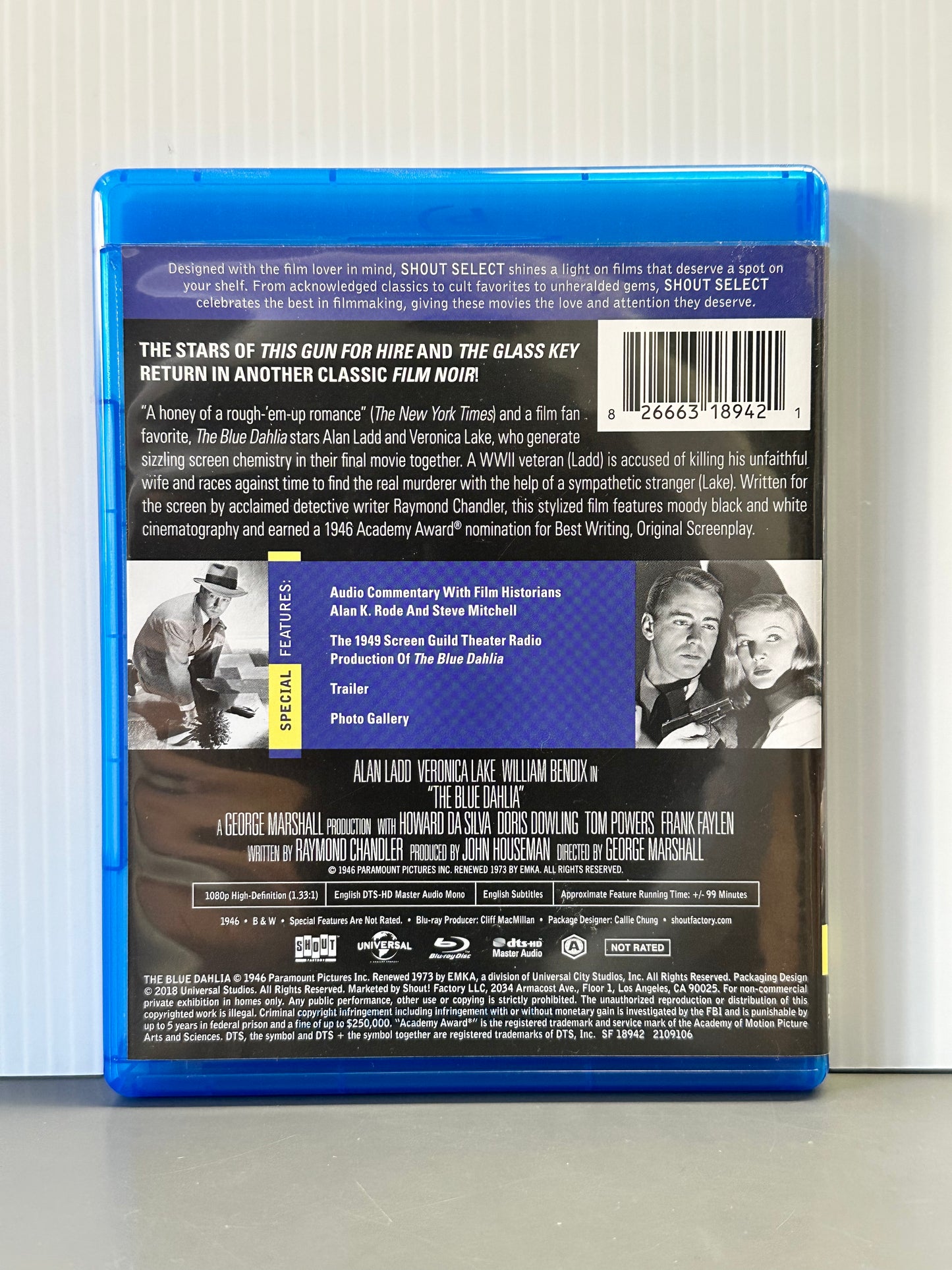 Motion Picture- The Blue Dahlia [USED Blu-ray]