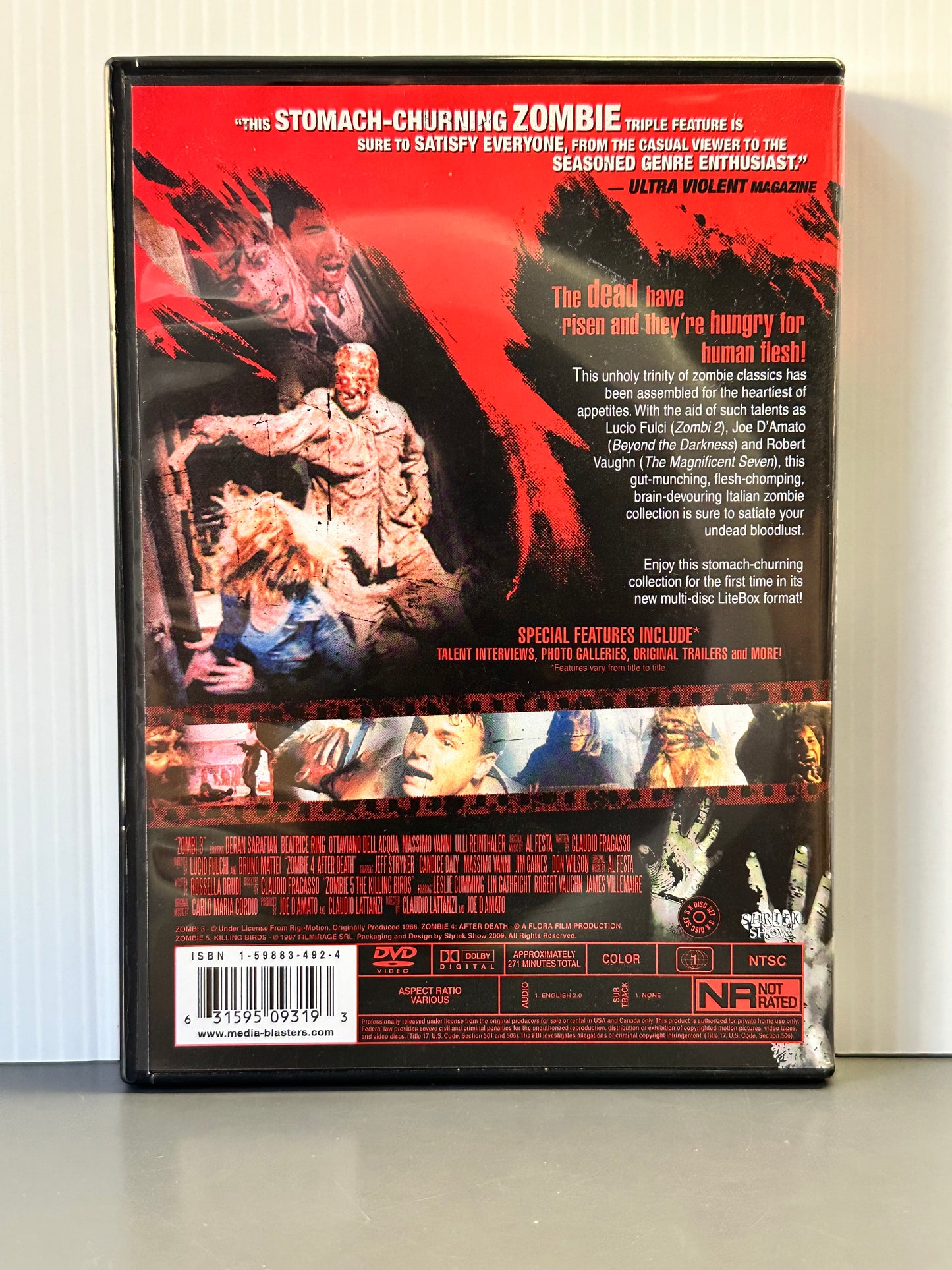 Motion Picture [V/A]- The Zombie Pack (Zombi 3 / Zombi 4: After Death / Zombi 5: Killing Birds) [USED DVD]