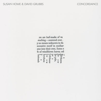 Susan Howe & David Grubbs- Concordance