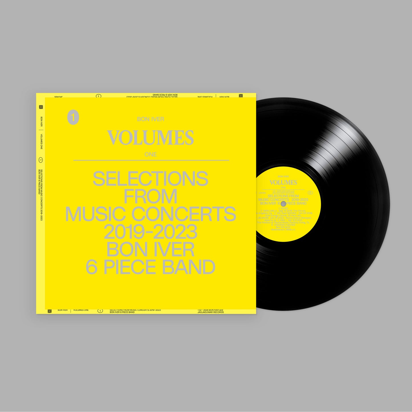 Bon Iver- Volumes: One (Selections From Music Concerts 2019-2023 Bon Iver 6 Piece Band) PREORDER OUT 4/3