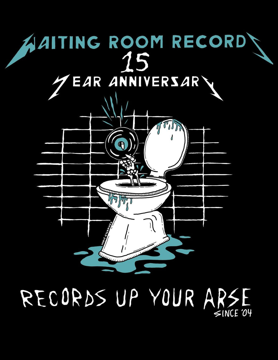 Waiting Room Records 15th Anniversary T-shirt- 